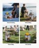 Camping Rocket Stove, Wood Burning Portable Rocket Stove with Carrying Bag for Backpacking, Stainless Steel, Single Door, Burn Wood