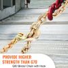 Transport Binder Chain, 7100lbs Working Load Limit, 3/8''x20' G80 Tow Chain Tie Down with Grab Hooks, DOT Certified