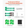 Wheel Chock Tie-Down Kit, Chock-Style Trailer Tie Down Strap, Car Tie Down Kit with Buckle