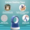 36 Rolls of Carton Blue Sealing Tape 2' x 55 Yards. Thickness 2 Mil. 50 Mic Polypropylene Pressure Sensitive Tape for Packing, Shipping