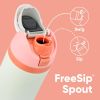 FreeSip Insulated Stainless Steel Water Bottle with Straw, BPA-Free Sports Water Bottle, Great for Travel