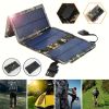 IAGREEA Portable Solar Panel, 10W Foldable Solar Charger, 2 In Black And Camouflage, Small And Lightweight, Suitable For Camper RV Travel