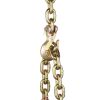 G80 Transport Binder Chain, 3/8" x 10.3' 2-Pack Tow Chain with Clevis Grab Hooks, 7100 lbs Safe Working Load