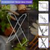 Hamper Stand 18 x 14 x 32. X-Frame Portable Folding Bag Holder Stand 30-55 Gallon Bags Holder for Laundry; Backyard; Toy Storage; Bathroom and Kitchen
