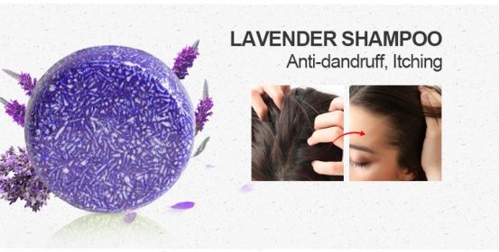 PURC Hair Shampoo Bar Ginger Polygonum Cold Processed Soap Smoothing Cleaning Anti Dandruff Soap Bar Soft Hair Care (Function: 1pcs Lavender)