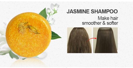 PURC Hair Shampoo Bar Ginger Polygonum Cold Processed Soap Smoothing Cleaning Anti Dandruff Soap Bar Soft Hair Care (Function: 1pcs Jasmine)