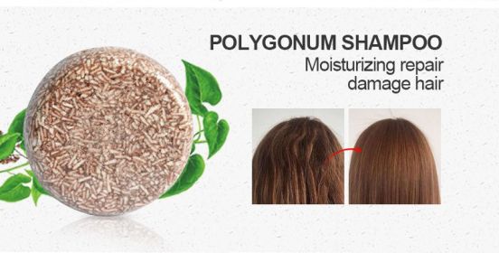 PURC Hair Shampoo Bar Ginger Polygonum Cold Processed Soap Smoothing Cleaning Anti Dandruff Soap Bar Soft Hair Care (Function: 1pcs Polygonum)