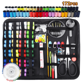 Sewing Kit For Adults Beginners With Needles; Thimble; Knitting Tools & More; Craft Travel Supplies And Accessories (Style: Suit 5)