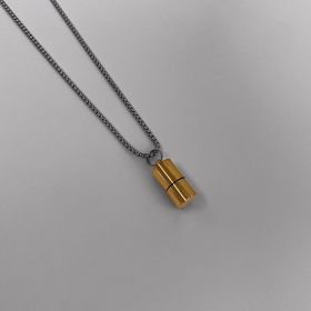 Creative Lighter Necklace Male Hip Hop (Color: Gold)
