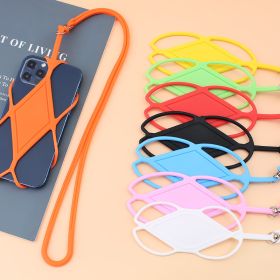 2pcs Cell Phone Lanyard Holder For Around The Neck; for holidays; beach activities; swimming; Silicone Lanyard; Adjustable Phone Lanyards (Color: pink)