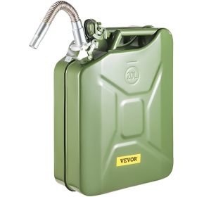 VEVOR Jerry Fuel Can, 5.3 Gallon / 20 L Portable Jerry Gas Can with Flexible Spout System (Quantity: 1 Piece, Color: Green)