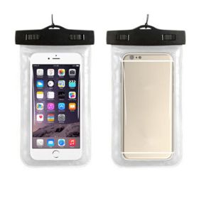 3 Pack Waterproof Floating Cell Phone Pouch Dry Bag Case Cover For Phone Samsung (Pouch Color: Clear)