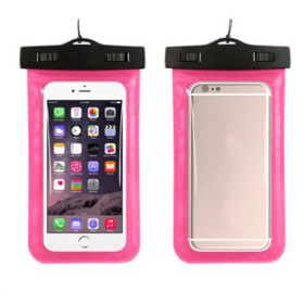 3 Pack Waterproof Floating Cell Phone Pouch Dry Bag Case Cover For Phone Samsung (Pouch Color: Rose)