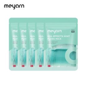 Mint Dental Floss Picks (Flavor: mint, Quantity: 5 packs)