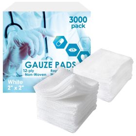 White Cotton Gauze Pads Non Sterile (Color: White)