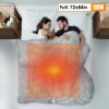 Electric Heated Fleece Heated Blanket with 10 Heating Levels 10 Hours Auto Off Machine Washable for Home Office Usage