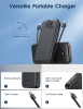 Portable Power Bank with Built in Cables Mobile Phone Portable Charger Power Phone Charger Backup Battery for IPhone,Andriod Phone, Galaxy Ect.