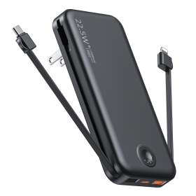 Portable Power Bank with Built in Cables Mobile Phone Portable Charger Power Phone Charger Backup Battery for IPhone,Andriod Phone, Galaxy Ect. (Color: nan)