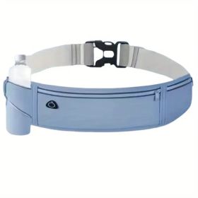 Ultra-Light Running Waist Pack – Breathable Nylon Belt Bag with Lock Closure & Reflective Strips for Safety (Unisex, 6 Colors) (Color: Blue)