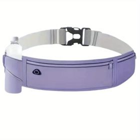 Ultra-Light Running Waist Pack – Breathable Nylon Belt Bag with Lock Closure & Reflective Strips for Safety (Unisex, 6 Colors) (Color: Grey)