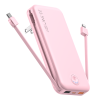 Portable Power Bank with Built in Cables Mobile Phone Portable Charger Power Phone Charger Backup Battery for IPhone,Andriod Phone, Galaxy Ect.