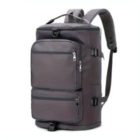 Large Capacity Waterproof Duffel Bag with Dry-Wet Separation, Shoe Compartment, and Adjustable Shoulder Strap for Travel, Sports, and Fitness (Color: as picture)