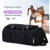 Large Capacity Waterproof Duffel Bag with Dry-Wet Separation, Shoe Compartment, and Adjustable Shoulder Strap for Travel, Sports, and Fitness