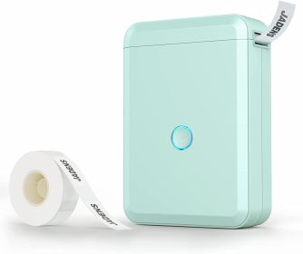 Label Maker Machine with Tape; D110 Portable Bluetooth Label Printer for Storage; Shipping; Barcode; Mailing; Office; Home; Organizing; Sticker Maker (Color: Green)