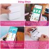 Pocket Wireless Thermal Printer Portable Mini Sticker Maker Machine Rechargeable Inkless Photo Printer for Printing Label Journal Study Notes Memo Pho